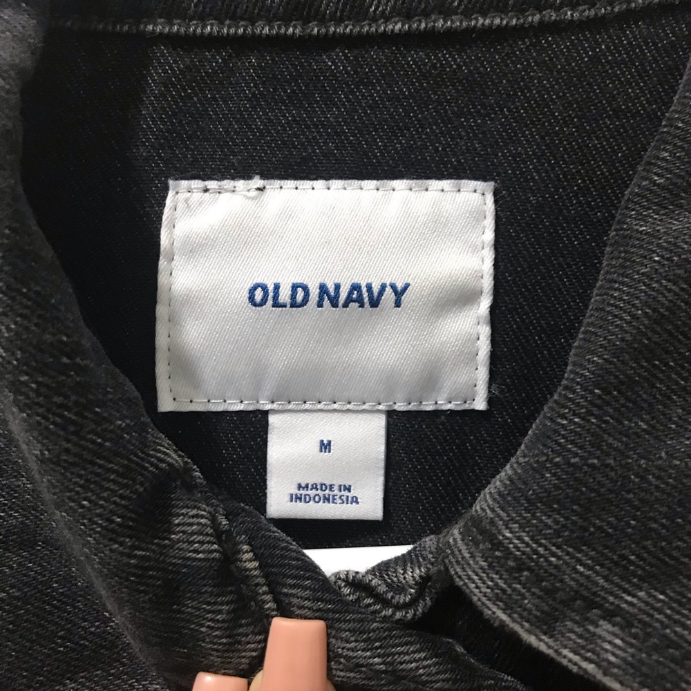 Black Jean Jacket. - Picture 3 of 3